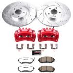 Powerstop 2-Wheel Set Power Stop&reg; KC3038A-26 Front Z26 Muscle Carbon-Fiber Ceramic Brake Pad, Drilled & Slotted Rotor and Caliper Kit - Image 8