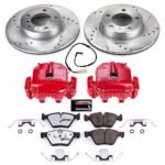 Powerstop 2-Wheel Set Power Stop&reg; KC3087-26 Front Z26 Muscle Carbon-Fiber Ceramic Brake Pad, Drilled & Slotted Rotor and Caliper Kit - Image 8