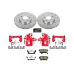 Powerstop 2-Wheel Set Power Stop&reg; KC3128A-26 Rear Z26 Muscle Carbon-Fiber Ceramic Brake Pad, Drilled & Slotted Rotor and Caliper Kit - Image 8