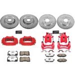 Powerstop 4-Wheel Set Power Stop&reg; KC4042-26 Front and Rear Z26 Muscle Carbon-Fiber Ceramic Brake Pad, Drilled & Slotted Rotor and Caliper Kit - Image 8