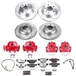 Powerstop 4-Wheel Set Power Stop&reg; KC4103-26 Front and Rear Z26 Muscle Carbon-Fiber Ceramic Brake Pad, Drilled & Slotted Rotor and Caliper Kit - Image 8