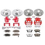 Powerstop 4-Wheel Set Power Stop&reg; KC4276-26 Front and Rear Z26 Muscle Carbon-Fiber Ceramic Brake Pad, Drilled & Slotted Rotor and Caliper Kit - Image 7