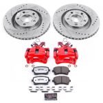 Powerstop 2-Wheel Set Power Stop&reg; KC4564-26 Rear Z26 Muscle Carbon-Fiber Ceramic Brake Pad, Drilled & Slotted Rotor and Caliper Kit - Image 8