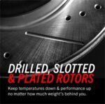 Powerstop 2-Wheel Set Power Stop&reg; KC4600 Rear Z23 Daily Carbon-Fiber Ceramic Brake Pad, Drilled & Slotted Rotor and Caliper Kit - Image 2