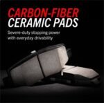 Powerstop 2-Wheel Set Power Stop&reg; KC4600 Rear Z23 Daily Carbon-Fiber Ceramic Brake Pad, Drilled & Slotted Rotor and Caliper Kit - Image 4