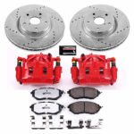 Powerstop 2-Wheel Set Power Stop&reg; KC4603-26 Front Z26 Muscle Carbon-Fiber Ceramic Brake Pad, Drilled & Slotted Rotor and Caliper Kit - Image 8