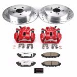Powerstop 2-Wheel Set Power Stop&reg; KC4632-26 Rear Z26 Muscle Carbon-Fiber Ceramic Brake Pad, Drilled & Slotted Rotor and Caliper Kit - Image 8