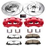 Powerstop 2-Wheel Set Power Stop&reg; KC4654-26 Front Z26 Muscle Carbon-Fiber Ceramic Brake Pad, Drilled & Slotted Rotor and Caliper Kit - Image 8