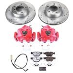 Powerstop 2-Wheel Set Power Stop&reg; KC4677-26 Front Z26 Muscle Carbon-Fiber Ceramic Brake Pad, Drilled & Slotted Rotor and Caliper Kit - Image 8