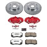 Powerstop 2-Wheel Set Power Stop&reg; KC4695-26 Front Z26 Muscle Carbon-Fiber Ceramic Brake Pad, Drilled & Slotted Rotor and Caliper Kit - Image 8