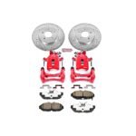 Powerstop 2-Wheel Set Power Stop&reg; KC4749-26 Rear Z26 Muscle Carbon-Fiber Ceramic Brake Pad, Drilled & Slotted Rotor and Caliper Kit - Image 7