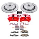 Powerstop 2-Wheel Set Power Stop&reg; KC5159-26 Rear Z26 Muscle Carbon-Fiber Ceramic Brake Pad, Drilled & Slotted Rotor and Caliper Kit - Image 8