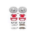Powerstop 2-Wheel Set Power Stop&reg; KC5263-26 Front Z26 Muscle Carbon-Fiber Ceramic Brake Pad, Drilled & Slotted Rotor and Caliper Kit - Image 8