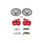 Powerstop 2-Wheel Set Power Stop&reg; KC5267-26 Rear Z26 Muscle Carbon-Fiber Ceramic Brake Pad, Drilled & Slotted Rotor and Caliper Kit - Image 8