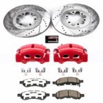 Powerstop 2-Wheel Set Power Stop&reg; KC5405-26 Front Z26 Muscle Carbon-Fiber Ceramic Brake Pad, Drilled & Slotted Rotor and Caliper Kit - Image 8