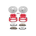 Powerstop 2-Wheel Set Power Stop&reg; KC5407-26 Front Z26 Muscle Carbon-Fiber Ceramic Brake Pad, Drilled & Slotted Rotor and Caliper Kit - Image 7