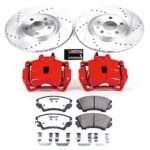 Powerstop 2-Wheel Set Power Stop&reg; KC5948-26 Front Z26 Muscle Carbon-Fiber Ceramic Brake Pad, Drilled & Slotted Rotor and Caliper Kit - Image 8