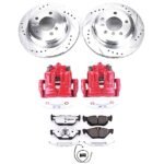 Powerstop 2-Wheel Set Power Stop&reg; KC5980-26 Rear Z26 Muscle Carbon-Fiber Ceramic Brake Pad, Drilled & Slotted Rotor and Caliper Kit - Image 8