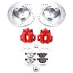 Powerstop 2-Wheel Set Power Stop&reg; KC5982-26 Rear Z26 Muscle Carbon-Fiber Ceramic Brake Pad, Drilled & Slotted Rotor and Caliper Kit - Image 8