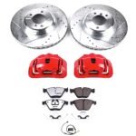 Powerstop 2-Wheel Set Power Stop&reg; KC6055-26 Front Z26 Muscle Carbon-Fiber Ceramic Brake Pad, Drilled & Slotted Rotor and Caliper Kit - Image 8