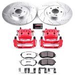 Powerstop 2-Wheel Set Power Stop&reg; KC6082-26 Front Z26 Muscle Carbon-Fiber Ceramic Brake Pad, Drilled & Slotted Rotor and Caliper Kit - Image 8