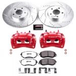 Powerstop 2-Wheel Set Power Stop&reg; KC6082A-26 Front Z26 Muscle Carbon-Fiber Ceramic Brake Pad, Drilled & Slotted Rotor and Caliper Kit - Image 8
