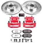 Powerstop 2-Wheel Set Power Stop&reg; KC6111-26 Front Z26 Muscle Carbon-Fiber Ceramic Brake Pad, Drilled & Slotted Rotor and Caliper Kit - Image 8