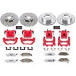 Powerstop 4-Wheel Set Power Stop&reg; KC6237-26 Front and Rear Z26 Muscle Carbon-Fiber Ceramic Brake Pad, Drilled & Slotted Rotor and Caliper Kit - Image 8