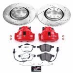 Powerstop 2-Wheel Set Power Stop&reg; KC636-26 Front Z26 Muscle Carbon-Fiber Ceramic Brake Pad, Drilled & Slotted Rotor and Caliper Kit - Image 8