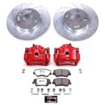 Powerstop 2-Wheel Set Power Stop&reg; KC6503-26 Front Z26 Muscle Carbon-Fiber Ceramic Brake Pad, Drilled & Slotted Rotor and Caliper Kit - Image 8