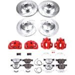 Powerstop 2-Wheel Set Power Stop&reg; KC6656-26 Rear Z26 Muscle Carbon-Fiber Ceramic Brake Pad, Drilled & Slotted Rotor and Caliper Kit - Image 8