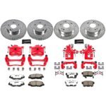 Powerstop 4-Wheel Set Power Stop&reg; KC6781-26 Front and Rear Z26 Muscle Carbon-Fiber Ceramic Brake Pad, Drilled & Slotted Rotor and Caliper Kit - Image 8