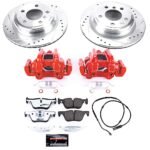 Powerstop 2-Wheel Set Power Stop&reg; KC6852-26 Rear Z26 Muscle Carbon-Fiber Ceramic Brake Pad, Drilled & Slotted Rotor and Caliper Kit - Image 8