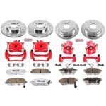 Powerstop 4-Wheel Set Power Stop&reg; KC691-26 Front and Rear Z26 Muscle Carbon-Fiber Ceramic Brake Pad, Drilled & Slotted Rotor and Caliper Kit - Image 7