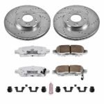 Powerstop 4-Wheel Set Power Stop&reg; KC6960-26 Front and Rear Z26 Muscle Carbon-Fiber Ceramic Brake Pad, Drilled & Slotted Rotor and Caliper Kit - Image 5