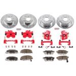 Powerstop 4-Wheel Set Power Stop&reg; KC700-26 Front and Rear Z26 Muscle Carbon-Fiber Ceramic Brake Pad, Drilled & Slotted Rotor and Caliper Kit - Image 7