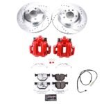 Powerstop 2-Wheel Set Power Stop&reg; KC7009-26 Rear Z26 Muscle Carbon-Fiber Ceramic Brake Pad, Drilled & Slotted Rotor and Caliper Kit - Image 8