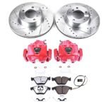 Powerstop 2-Wheel Set Power Stop&reg; KC7026-26 Front Z26 Muscle Carbon-Fiber Ceramic Brake Pad, Drilled & Slotted Rotor and Caliper Kit - Image 8