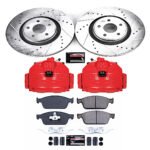 Powerstop 2-Wheel Set Power Stop&reg; KC7146 Front Z23 Daily Carbon-Fiber Ceramic Brake Pad, Drilled & Slotted Rotor and Caliper Kit - Image 2
