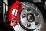 Powerstop KC7175 Front Brake Disc and Caliper Kit, Cross-drilled and Slotted 5 Lugs 339.8 mm Red Powdercoat Caliper, Carbon Fiber Ceramic, Z23 Evolution Sport Series - Image 5