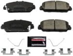 Powerstop KC7529 Front and Rear Brake Disc and Caliper Kit, Cross-drilled and Slotted 5 Lugs Red Powdercoat Caliper, Carbon Fiber Ceramic, Z23 Evolution Sport Series - Image 2