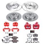 Powerstop 4-Wheel Set Power Stop&reg; KC7530-26 Front and Rear Z26 Muscle Carbon-Fiber Ceramic Brake Pad, Drilled & Slotted Rotor and Caliper Kit - Image 8