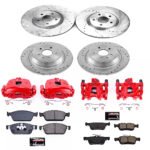 Powerstop 4-Wheel Set Power Stop&reg; KC7569 Front and Rear Z23 Daily Carbon-Fiber Ceramic Brake Pad, Drilled & Slotted Rotor and Caliper Kit