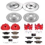 Powerstop 4-Wheel Set Power Stop&reg; KC7570 Front and Rear Z23 Daily Carbon-Fiber Ceramic Brake Pad, Drilled & Slotted Rotor and Caliper Kit - Image 2