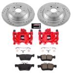 Powerstop 2-Wheel Set Power Stop&reg; KC7723 Rear Z23 Daily Carbon-Fiber Ceramic Brake Pad, Drilled & Slotted Rotor and Caliper Kit - Image 2