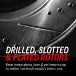 Powerstop KC7766 Front Brake Disc and Caliper Kit, Cross-drilled and Slotted 5 Lugs 295 mm Red Powdercoat Caliper, Carbon Fiber Ceramic, Z23 Evolution Sport Series - Image 12