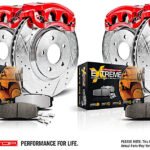 Powerstop 4-Wheel Set Power Stop&reg; KC7939-36 Front and Rear Z36 Z36 Truck Carbon-Fiber Ceramic Brake Pad, Drilled & Slotted Rotor + Calipers