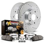 Powerstop 4-Wheel Set Power Stop&reg; KC7939-36 Front and Rear Z36 Z36 Truck Carbon-Fiber Ceramic Brake Pad, Drilled & Slotted Rotor + Calipers - Image 4