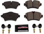 Powerstop KC7980 Front Brake Disc and Caliper Kit, Cross-drilled and Slotted 5 Lugs Red Powdercoat Caliper, Carbon Fiber Ceramic, Z23 Evolution Sport Series - Image 2