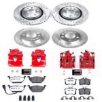 Powerstop 4-Wheel Set Power Stop&reg; KC840-26 Front and Rear Z26 Muscle Carbon-Fiber Ceramic Brake Pad, Drilled & Slotted Rotor and Caliper Kit - Image 8